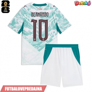 Lacne Dětský Futbalové dres Portugalsko Bernardo Silva #10 MS 2026 Krátky Rukáv - Preč (+ trenírky)